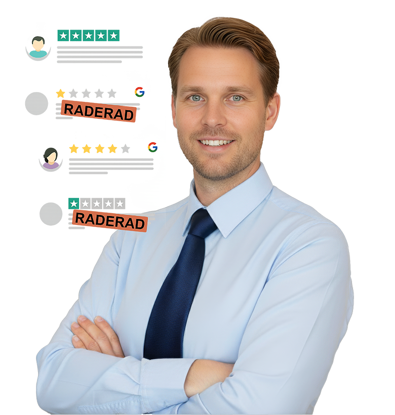 DeleteReviews.se-specialist framför borttagna omdömeskort